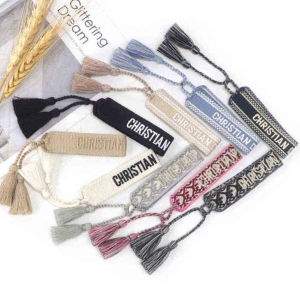 brand luxury braided bracelet adjustable woven friendship bangle for womens mens designer letter embroidery rope bracelets jewelry gift code, Golden;silver
brand luxury braided bracelet adjustable woven friendship bangle for womens mens designer letter embroidery rope bracelets jewelry gift code, Golden;silver