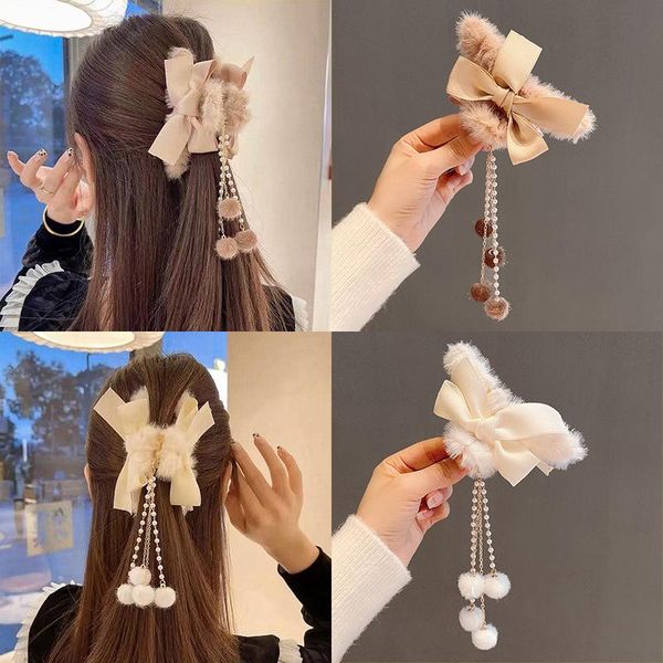 plush tassel hair clips faux fur hair claws crab clamps candy color hairpin barrette fashion women accessories, Golden;silver
plush tassel hair clips faux fur hair claws crab clamps candy color hairpin barrette fashion women accessories, Golden;silver