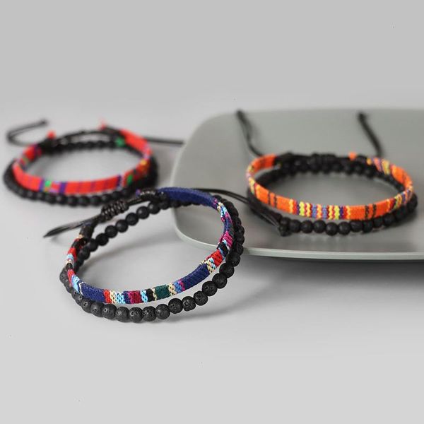 lucky boho weave cotton strands friendship bracelet multilayer woven rope string beaded handmade bracelets sets for women men adjustable, Black
lucky boho weave cotton strands friendship bracelet multilayer woven rope string beaded handmade bracelets sets for women men adjustable, Black