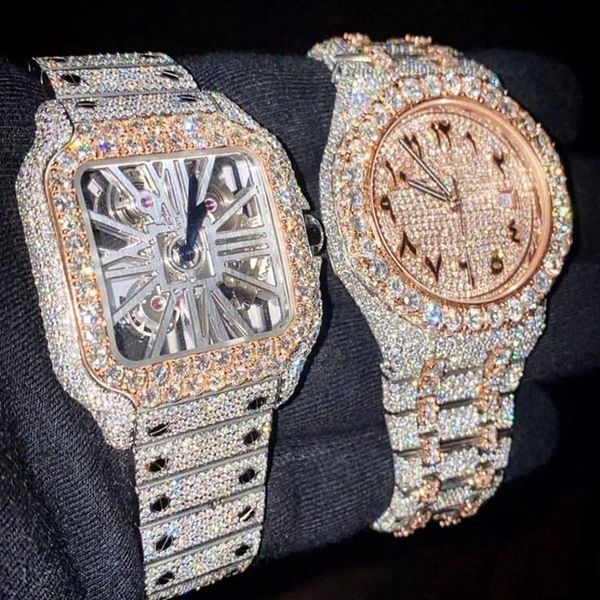 mens luxury watches automatic moissanite iced watch for men movement womens watch men's montre homme diamond watchs wristwatches montre, Slivery;brown
mens luxury watches automatic moissanite iced watch for men movement womens watch men's montre homme diamond watchs wristwatches montre, Slivery;brown