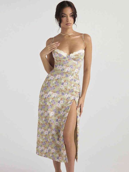 mozision elegant print flower spaghetti strap midi dress for women gown summer new sleeveless backless high split dress vestido t220819, Black;gray
mozision elegant print flower spaghetti strap midi dress for women gown summer new sleeveless backless high split dress vestido t220819, Black;gray