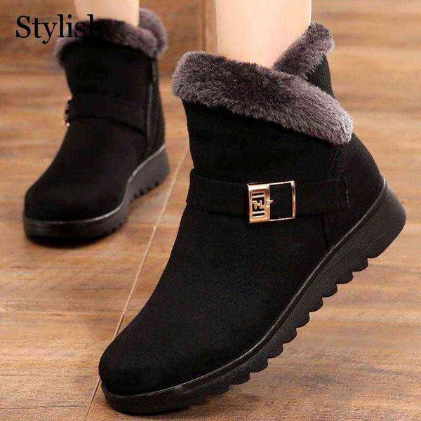 boot winter women shoe solid flat plush warm snow botte sneaker zipper ankle casual woman 220805, Black
boot winter women shoe solid flat plush warm snow botte sneaker zipper ankle casual woman 220805, Black