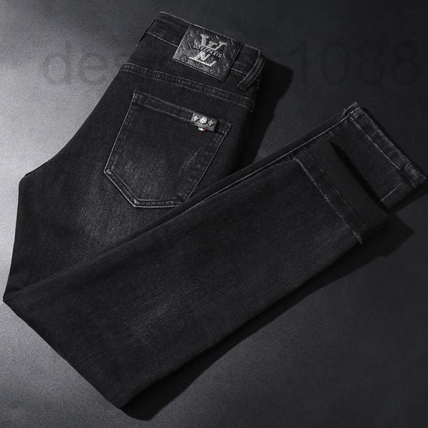 men's jeans designer autumn and winter micro elastic trousers washed youth cotton black ordinary medium waist casual men's wear su, Blue
men's jeans designer autumn and winter micro elastic trousers washed youth cotton black ordinary medium waist casual men's wear su, Blue