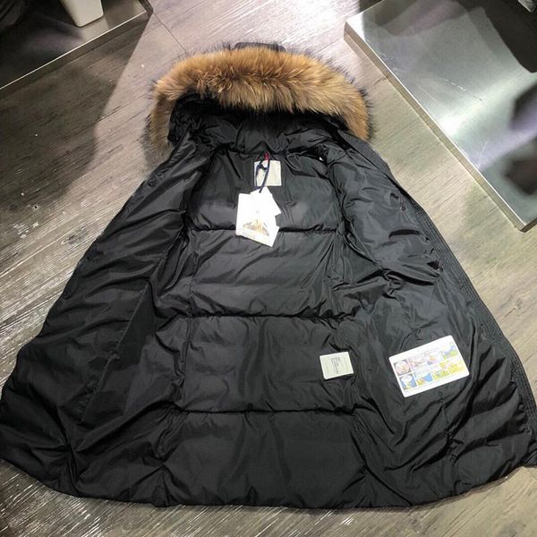 2022luxury france mens down jacket letter monclair logo knitted women parkas panel casual coats bomber jackets designers men s clothing 0006, Black