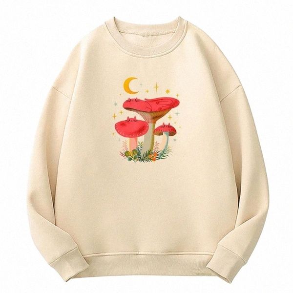 women's hoodies & sweatshirts fashion cottagecore aesthetic mushroom hoodie kawaii clothing winter clothes women oversized o-neck fleec, Black
women's hoodies & sweatshirts fashion cottagecore aesthetic mushroom hoodie kawaii clothing winter clothes women oversized o-neck fleec, Black