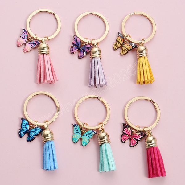 fashion oil drop butterfly key ring with tassel keychain car bag hanging pendant ornaments gift for women girl trinket key holder, Silver
fashion oil drop butterfly key ring with tassel keychain car bag hanging pendant ornaments gift for women girl trinket key holder, Silver