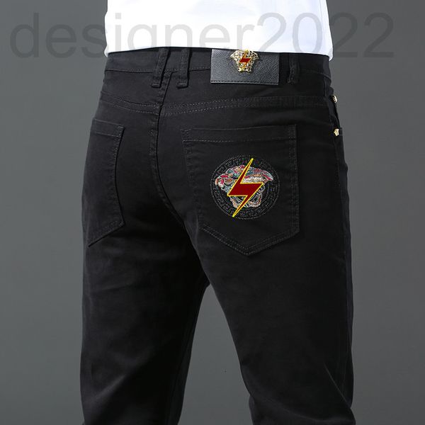 men's jeans designer spring and autumn medusa embroidered men's jeans black white fashion personality elastic slim fit straight pa, Blue
men's jeans designer spring and autumn medusa embroidered men's jeans black white fashion personality elastic slim fit straight pa, Blue
