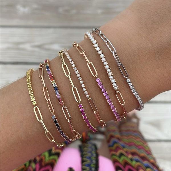 gold plated colorful strands cubic zirconia chain bracelet for women men vintage adjustable bracelets jewelry wedding pulseras, Black
gold plated colorful strands cubic zirconia chain bracelet for women men vintage adjustable bracelets jewelry wedding pulseras, Black