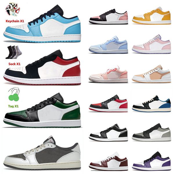 1 1s low basketball shoes unc bred toe pine green ts x reverse mocha black red washed denim pollen men women outdoor athletic sneakers size, White;red
1 1s low basketball shoes unc bred toe pine green ts x reverse mocha black red washed denim pollen men women outdoor athletic sneakers size, White;red