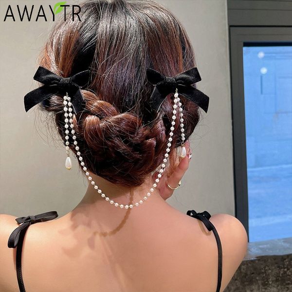 tassel elegant vintage bow pearl chain hairpins sweet decorate headband hairclips for fashion hair accessories, Golden;silver
tassel elegant vintage bow pearl chain hairpins sweet decorate headband hairclips for fashion hair accessories, Golden;silver