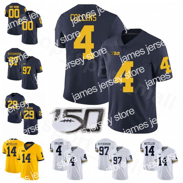 24 24 ncaa college michigan wolverines football 47 khaleke hudson jersey 4 nico collins 29 glasgow aidan hutchinson josh metellus men youth, Black
24 24 ncaa college michigan wolverines football 47 khaleke hudson jersey 4 nico collins 29 glasgow aidan hutchinson josh metellus men youth, Black