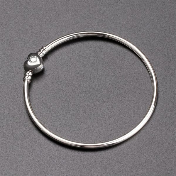luxury fashion women silver bangle bracelet love heart bracelet for pandora charm european beads bracelet with original box jewelr2830, Black
luxury fashion women silver bangle bracelet love heart bracelet for pandora charm european beads bracelet with original box jewelr2830, Black