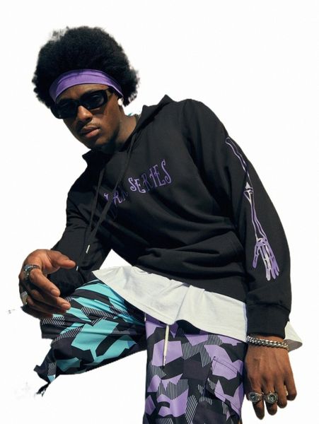 romwe street life guys hand skeleton print hoodie c1qt#, Black
romwe street life guys hand skeleton print hoodie c1qt#, Black