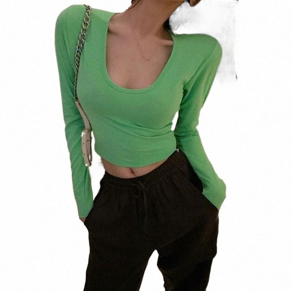 women's t-shirt fashion women solid color cotton casual long sleeve u-neck shirt korean clothes y5 s7pz#, White
women's t-shirt fashion women solid color cotton casual long sleeve u-neck shirt korean clothes y5 s7pz#, White