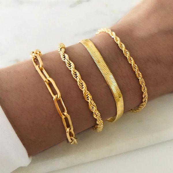 stacked twist rope chain bracelet strands for women stainless steel bracelets female wrist adjustable length party layering jewelry, Black
stacked twist rope chain bracelet strands for women stainless steel bracelets female wrist adjustable length party layering jewelry, Black