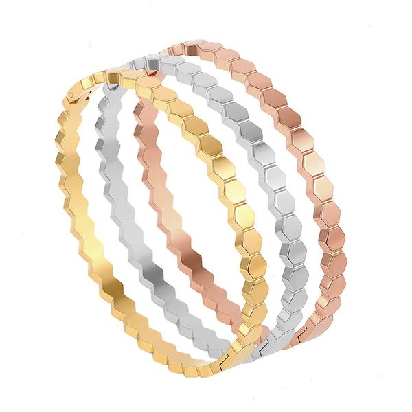 4mm rhombic-shaped strands honeycomb gold cuff bangle bracelet stainless steel women for woman fashion jewelry, Black
4mm rhombic-shaped strands honeycomb gold cuff bangle bracelet stainless steel women for woman fashion jewelry, Black