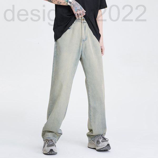 men's jeans designer high street old washed light grey jeans men's spring and autumn thin ins casual loose straight pants wu17, Blue
men's jeans designer high street old washed light grey jeans men's spring and autumn thin ins casual loose straight pants wu17, Blue