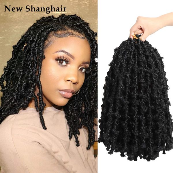 new shanghair 14 inch butterfly locs crochet hair handmade 20 strands/pcs synthetic hair extensions bs15, Black
new shanghair 14 inch butterfly locs crochet hair handmade 20 strands/pcs synthetic hair extensions bs15, Black