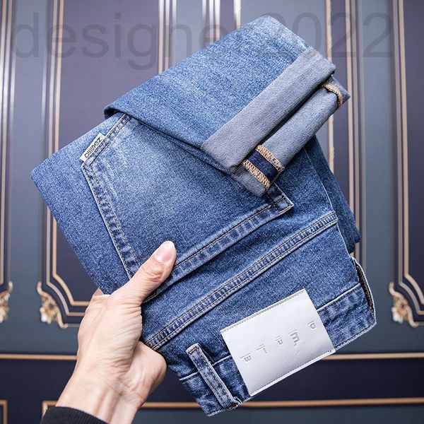 men's jeans designer jeans spring and summer trendy brand fashion micro ha hole men's slim straight pants 4f1s, Blue
men's jeans designer jeans spring and summer trendy brand fashion micro ha hole men's slim straight pants 4f1s, Blue