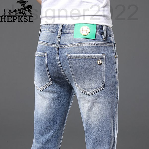men's jeans designer spring and autumn light blue jeans men's high-end quality simple fashion slim straight pants thin style 391m
men's jeans designer spring and autumn light blue jeans men's high-end quality simple fashion slim straight pants thin style 391m