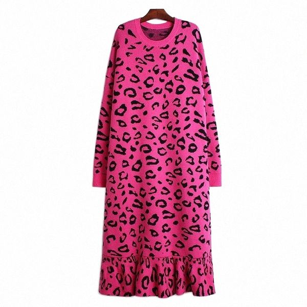 leopard print round neck pullover knitted ruffled dress women's loose tibetan meat lazy knee sweater autumn/winter 2021 sweaters y78h#, White;black
leopard print round neck pullover knitted ruffled dress women's loose tibetan meat lazy knee sweater autumn/winter 2021 sweaters y78h#, White;black