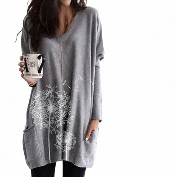 women's hoodies & sweatshirts oufisun spring autumn long sleeve dress casual v neck dandelion print dresses fashion loose pocket female, Black
women's hoodies & sweatshirts oufisun spring autumn long sleeve dress casual v neck dandelion print dresses fashion loose pocket female, Black