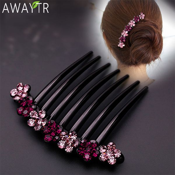 crystal hair combs clip women flower hairpins ladies headdress female hairclips hair fork headwear hair accessories, Golden;silver
crystal hair combs clip women flower hairpins ladies headdress female hairclips hair fork headwear hair accessories, Golden;silver