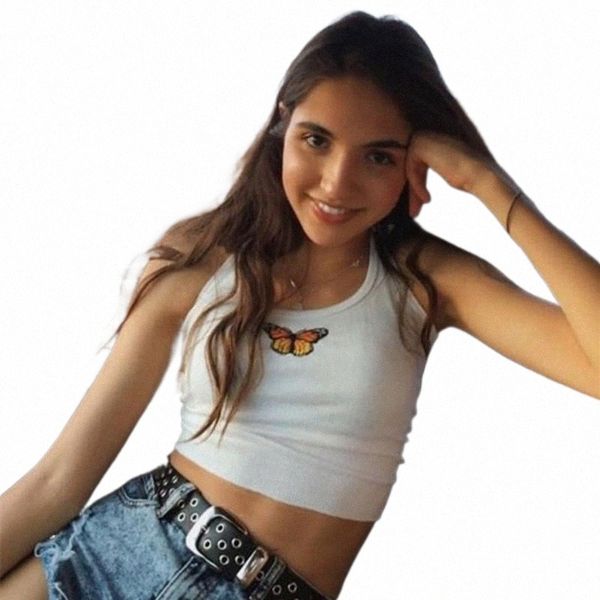 women's tanks & camis summer 2021 short tank navel u-neck slim butterfly print casual s-l black and white g4zs#
women's tanks & camis summer 2021 short tank navel u-neck slim butterfly print casual s-l black and white g4zs#
