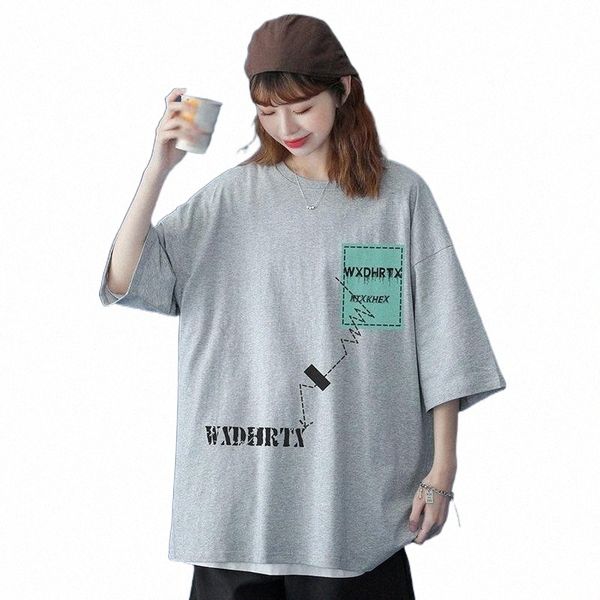 summer letter t-shirt women fashion casual short sleeve bottoming loose o-neck streetwear korean pullover female tshirt women's z63i#, White
summer letter t-shirt women fashion casual short sleeve bottoming loose o-neck streetwear korean pullover female tshirt women's z63i#, White