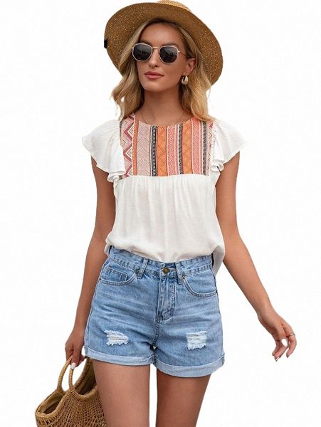 women's t-shirt fashion women clan style butterfly sleeve blouse shirts summer ladies office casual g5ah#, White
women's t-shirt fashion women clan style butterfly sleeve blouse shirts summer ladies office casual g5ah#, White