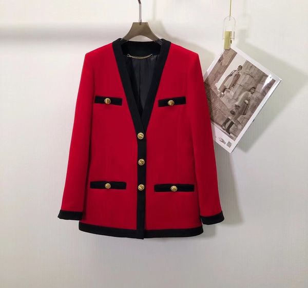 milan runway coats 2022 new autumn winter women's jackets v neck long sleeve sequins designer brand same style outerwear 0820-14, Black;brown
milan runway coats 2022 new autumn winter women's jackets v neck long sleeve sequins designer brand same style outerwear 0820-14, Black;brown