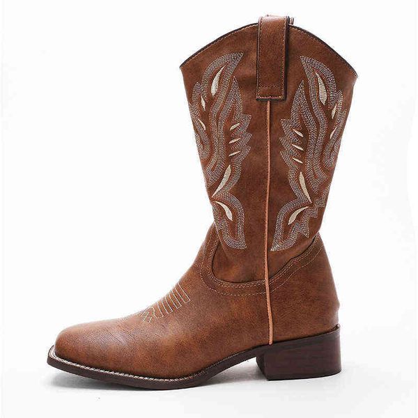 2022 thick heel wild western cowboy boots v-mouth embroidered sleeve horseshoe net red tube rider's boots, Black
2022 thick heel wild western cowboy boots v-mouth embroidered sleeve horseshoe net red tube rider's boots, Black
