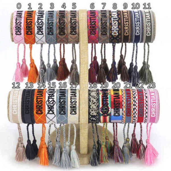 luxury brand braided bracelet adjustable woven friendship bangle for womens mens designer letter embroidery rope bracelets jewelry gift code, Golden;silver
luxury brand braided bracelet adjustable woven friendship bangle for womens mens designer letter embroidery rope bracelets jewelry gift code, Golden;silver