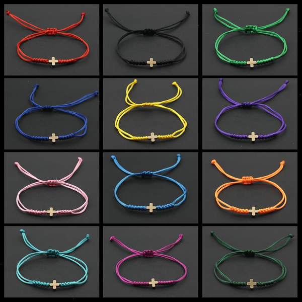 men bracelet lucky strand christian cross braided adjustable rope chain bracelets amp bangles for women couple friendship jewelry, Black
men bracelet lucky strand christian cross braided adjustable rope chain bracelets amp bangles for women couple friendship jewelry, Black