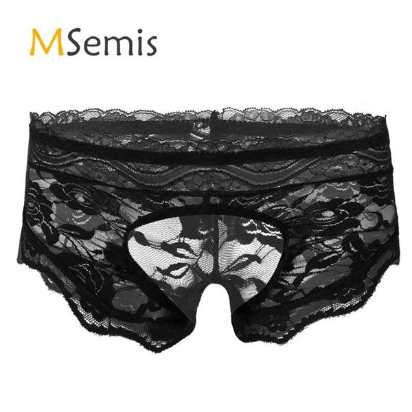 women's panties mens gay underwear sissy erotic see-through lace crotchless briefs t-back thong underpants lingerie nigh2434, Black;pink
women's panties mens gay underwear sissy erotic see-through lace crotchless briefs t-back thong underpants lingerie nigh2434, Black;pink