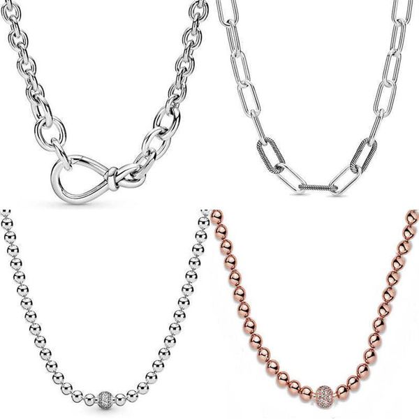 original chunky infinite knot beads sliding me link snake chain necklace for pandora 925 sterling silver bead charm diy jewelry214j
original chunky infinite knot beads sliding me link snake chain necklace for pandora 925 sterling silver bead charm diy jewelry214j