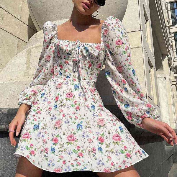 floral printed women's dress lantern long sleeve ruched a-line square neck tie up female vestidos summer beach ladies dress t220819, Black;gray
floral printed women's dress lantern long sleeve ruched a-line square neck tie up female vestidos summer beach ladies dress t220819, Black;gray