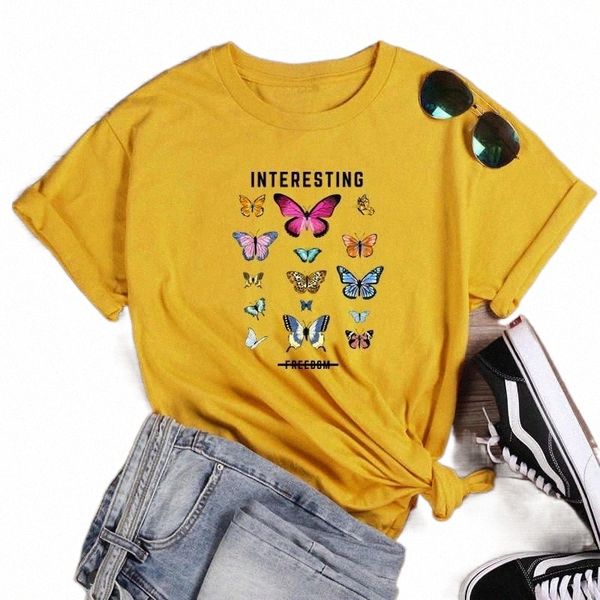women's t-shirt colored interesting not om butterfly 100% cotton aesthetic women graphic fashion quote funny tshirt tee 90yr#, White
women's t-shirt colored interesting not om butterfly 100% cotton aesthetic women graphic fashion quote funny tshirt tee 90yr#, White