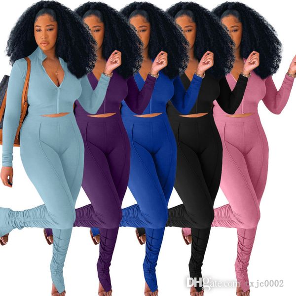 fall women 2 piece pants set solid zipper long sleeve crop slim fit split patchwork pleated stacked leggings outfits, White
fall women 2 piece pants set solid zipper long sleeve crop slim fit split patchwork pleated stacked leggings outfits, White