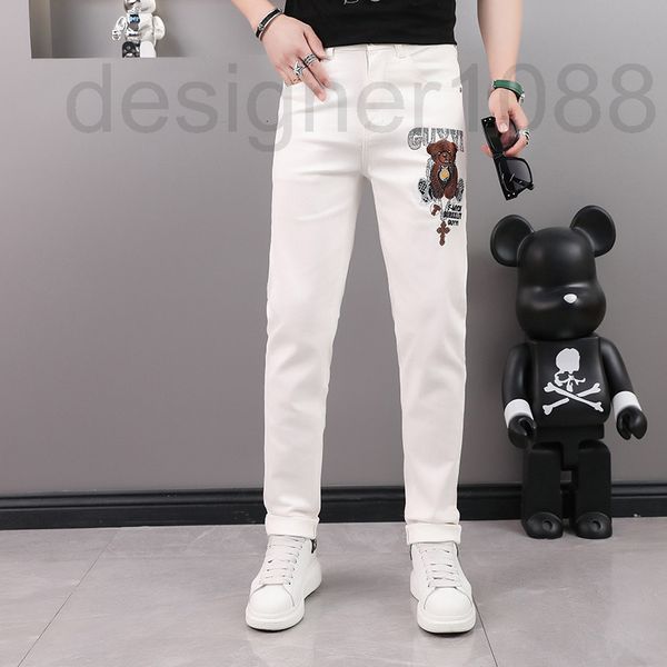 men's jeans designer 2022 summer new bear diamond slim fit elastic jeans men's white versatile popular leggings 0zva, Blue
men's jeans designer 2022 summer new bear diamond slim fit elastic jeans men's white versatile popular leggings 0zva, Blue