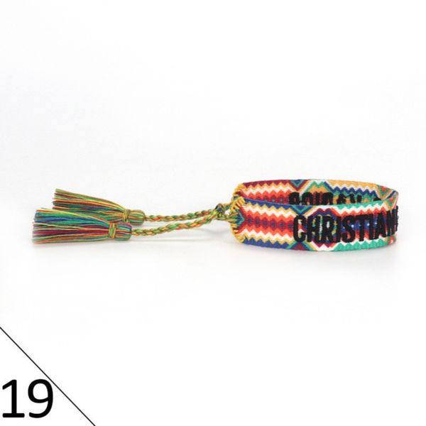 luxury brand braided bracelet adjustable woven friendship bangle for womens mens designer letter embroidery rope bracelets jewelry gift code, Golden;silver 
luxury brand braided bracelet adjustable woven friendship bangle for womens mens designer letter embroidery rope bracelets jewelry gift code, Golden;silver