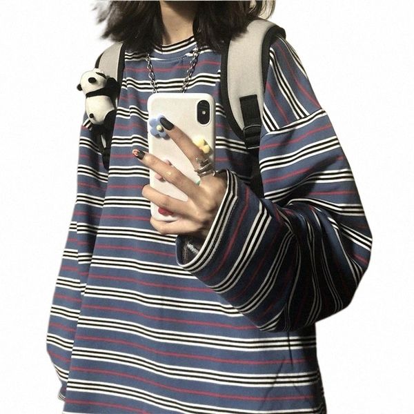 oversize hip hop street style women t shirt stripe print loose casual female shirts o neck fashion woman long sleeve women's t-shirt 97, White
oversize hip hop street style women t shirt stripe print loose casual female shirts o neck fashion woman long sleeve women's t-shirt 97, White