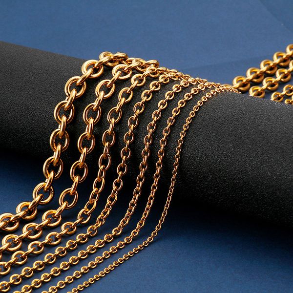 stainless steel o link chains necklace jewelry for men and women jewelry accessories gold color, Silver
stainless steel o link chains necklace jewelry for men and women jewelry accessories gold color, Silver