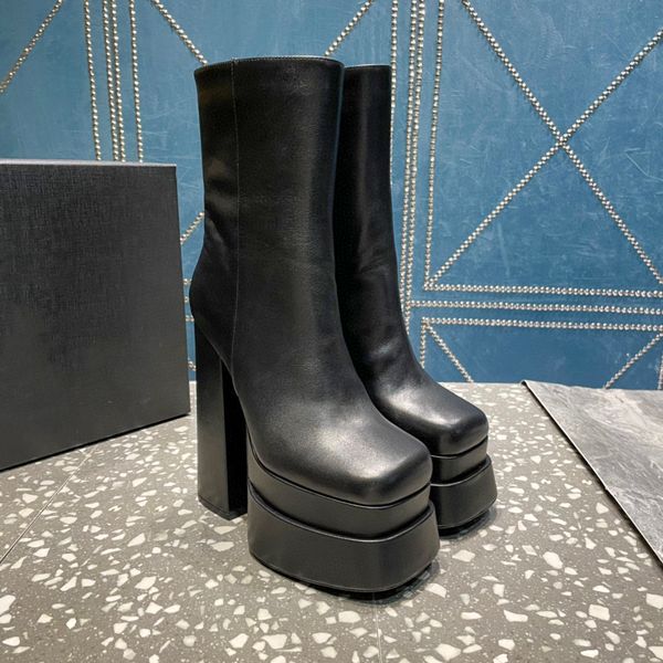 aevitas double platform boots luxurys designer medusa womens block heel biker 35-42, Black
aevitas double platform boots luxurys designer medusa womens block heel biker 35-42, Black