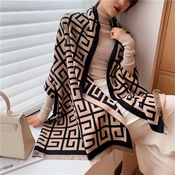 2020 luxury winter scarf women pashmina shawl lady wraps design print warm blanket female neck scarves thick stoles lj2012212569, Blue;gray
2020 luxury winter scarf women pashmina shawl lady wraps design print warm blanket female neck scarves thick stoles lj2012212569, Blue;gray