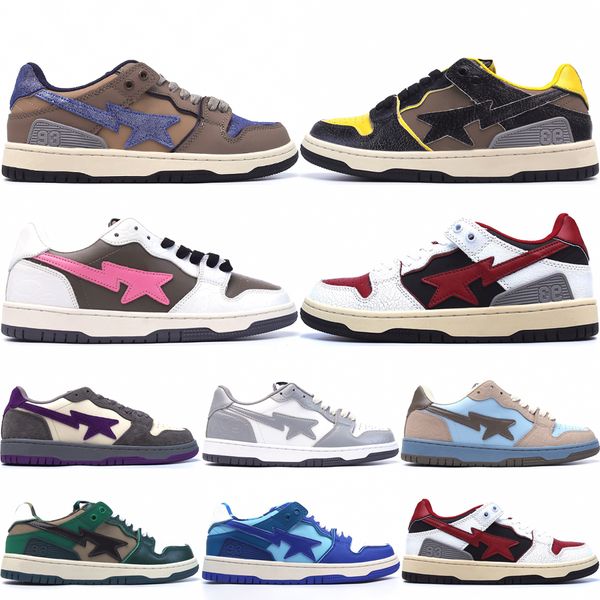 a bapestas sk8 sta low running shoes men women dunks 93s abc stars designer vintage beige indigo brown pink camo green outdoor sneakers size
a bapestas sk8 sta low running shoes men women dunks 93s abc stars designer vintage beige indigo brown pink camo green outdoor sneakers size