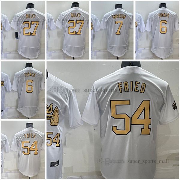 2022 all-star baseball jerseys 27 austin riley 54 max fried 7 dansby swanson 6 turner blank mens size s--xxxl, Blue;black
2022 all-star baseball jerseys 27 austin riley 54 max fried 7 dansby swanson 6 turner blank mens size s--xxxl, Blue;black