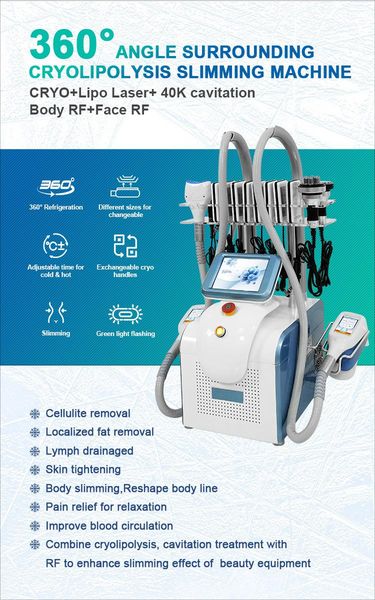 cryo 360 degree cryolipolysis fat e 5 in 1 slimming weight loss machine body shaping double chin 40k cool sculpting slim equipment
cryo 360 degree cryolipolysis fat e 5 in 1 slimming weight loss machine body shaping double chin 40k cool sculpting slim equipment