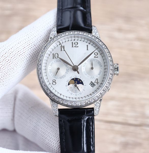fashion classic women's watch 35mm 9100 moon phase function mechanical movement sapphire mirror leather band life water resistant 100 m, Slivery;golden
fashion classic women's watch 35mm 9100 moon phase function mechanical movement sapphire mirror leather band life water resistant 100 m, Slivery;golden