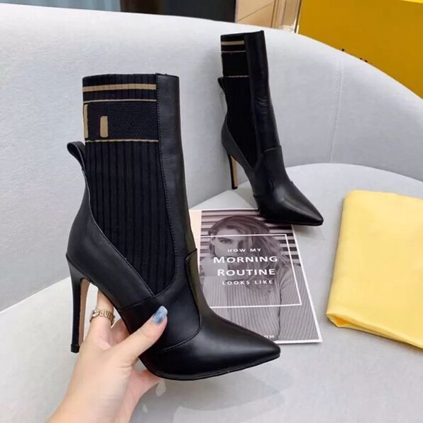 knitting elasticity ankle boots fashion designer printing mixed colors sock shoes stretch boot half stiletto booty 10.5cm high heel womens b, Black
knitting elasticity ankle boots fashion designer printing mixed colors sock shoes stretch boot half stiletto booty 10.5cm high heel womens b, Black